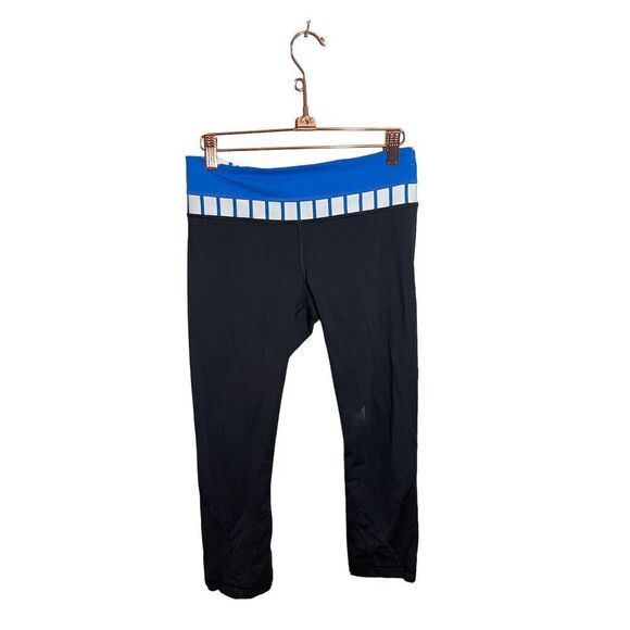 Lululemon Run Inspire Crop II Pants Luxtreme 6 Athleisure‎ Capri Pocket Black - Picture 1 of 8